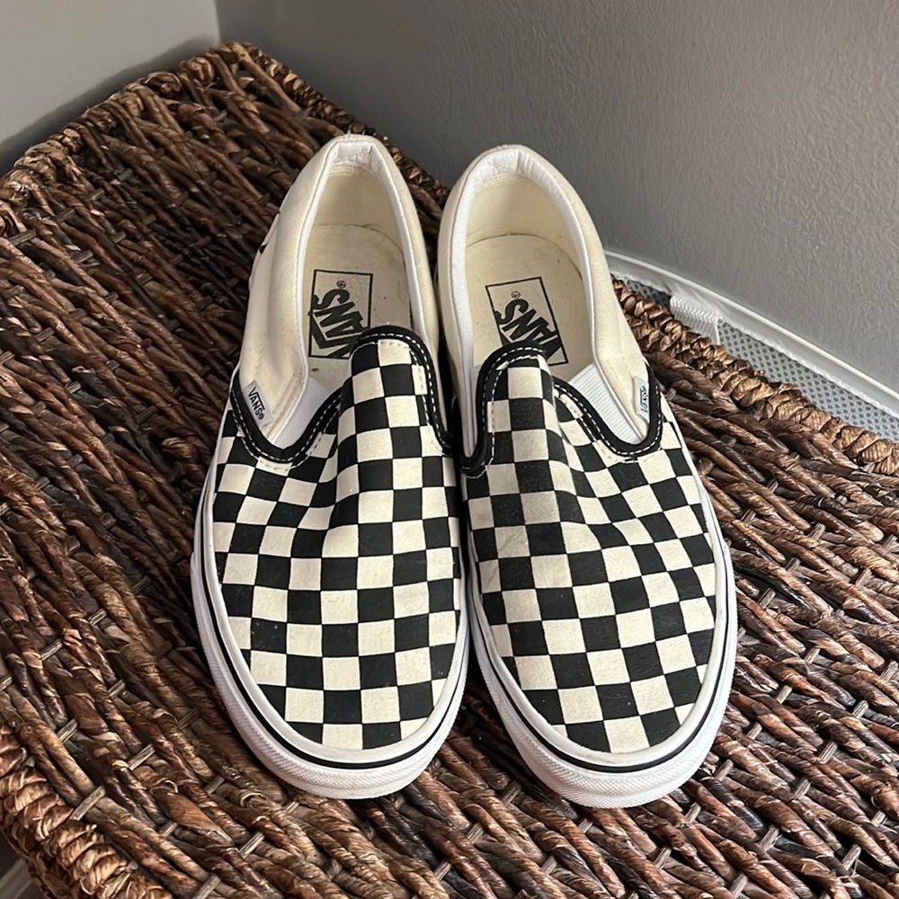 Make an offer: Brand new checkered/checkerboard vans